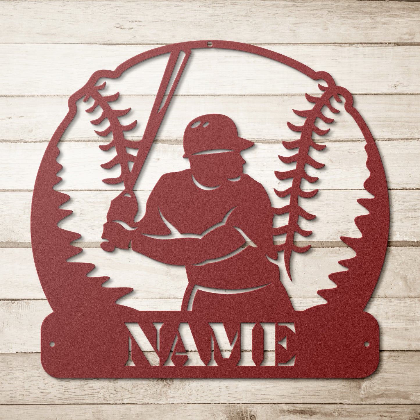 Baseball Player Name Sign