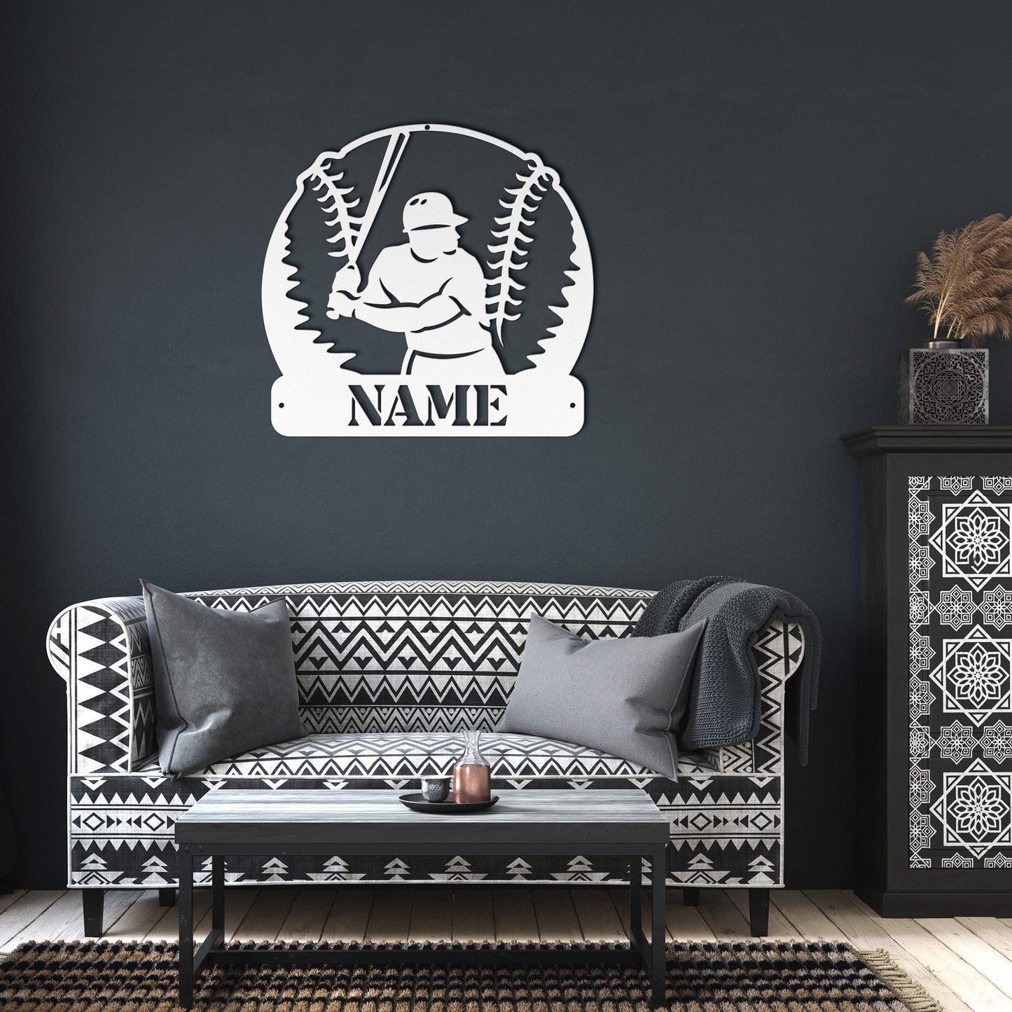 Baseball Player Name Sign