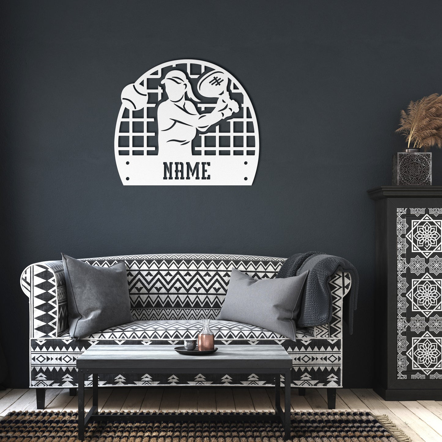 Female Tennis Player Name Sign