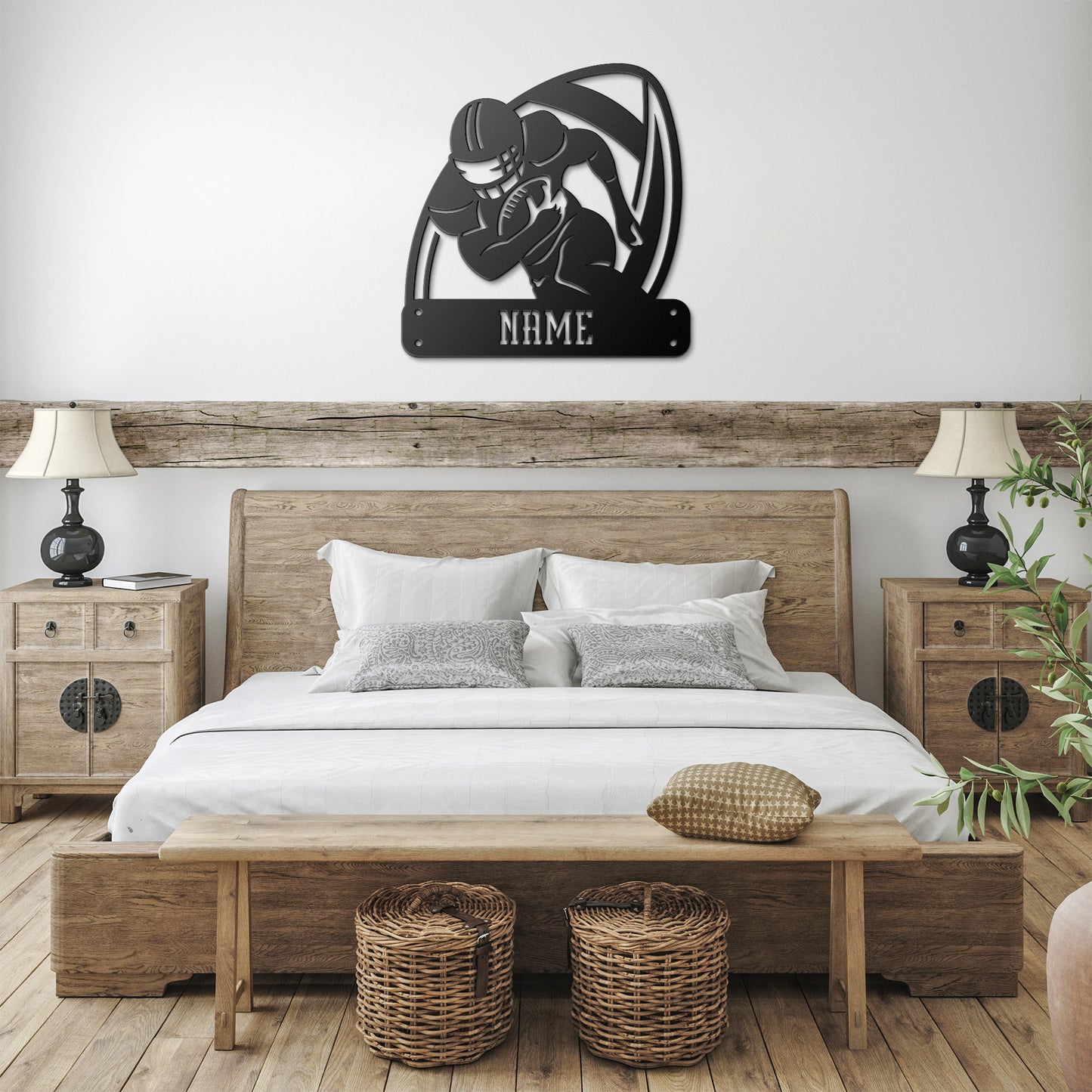 Football Player Name Sign