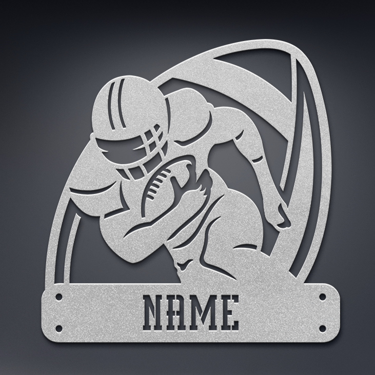 Football Player Name Sign