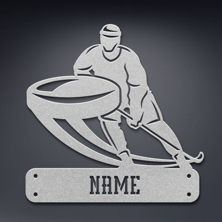 Hockey Player Name Sign