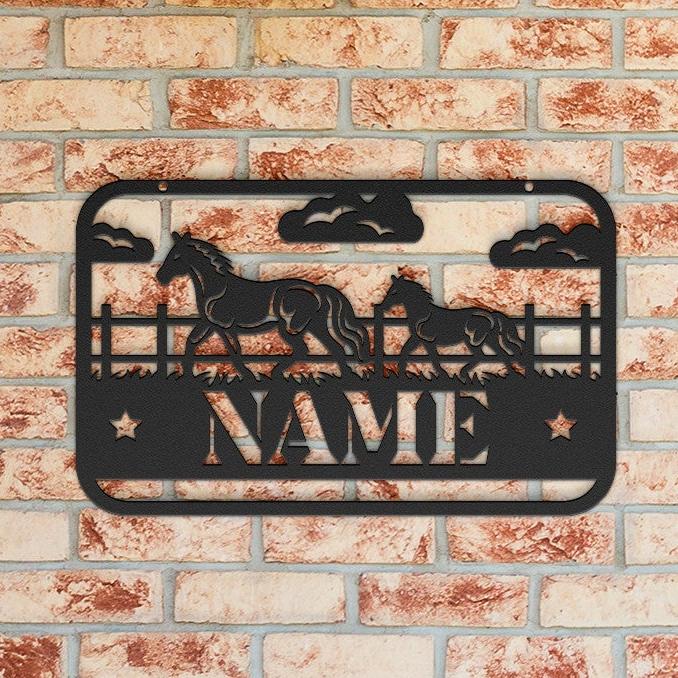 Horse Name Sign