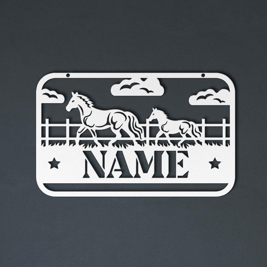 Horse Name Sign