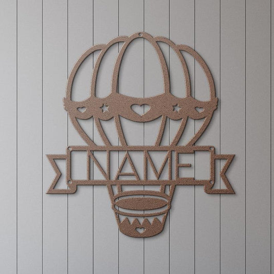 Hot Air Balloon Name Sign