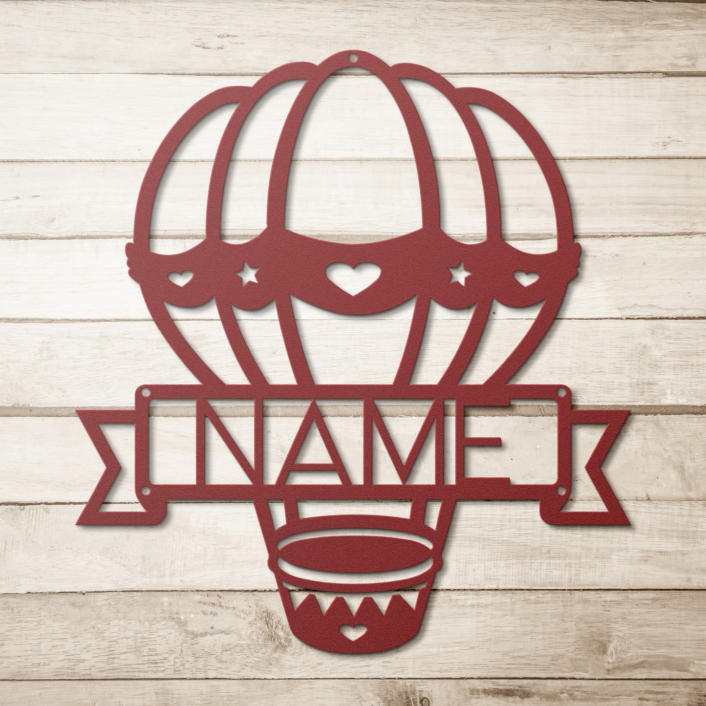 Hot Air Balloon Name Sign