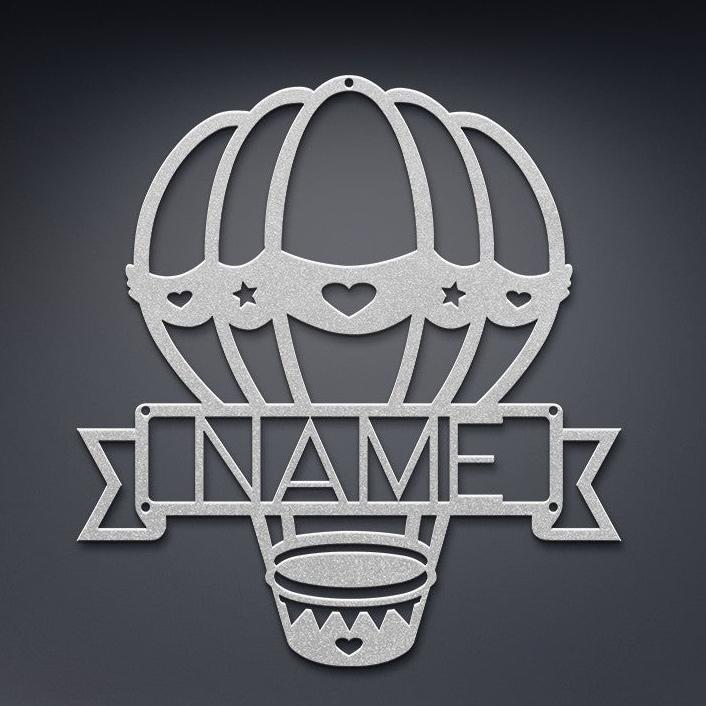 Hot Air Balloon Name Sign