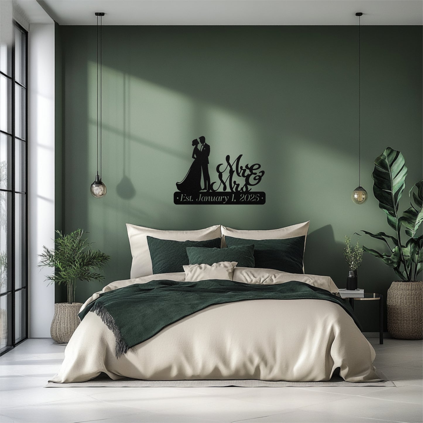 Bride and Groom Est. Sign