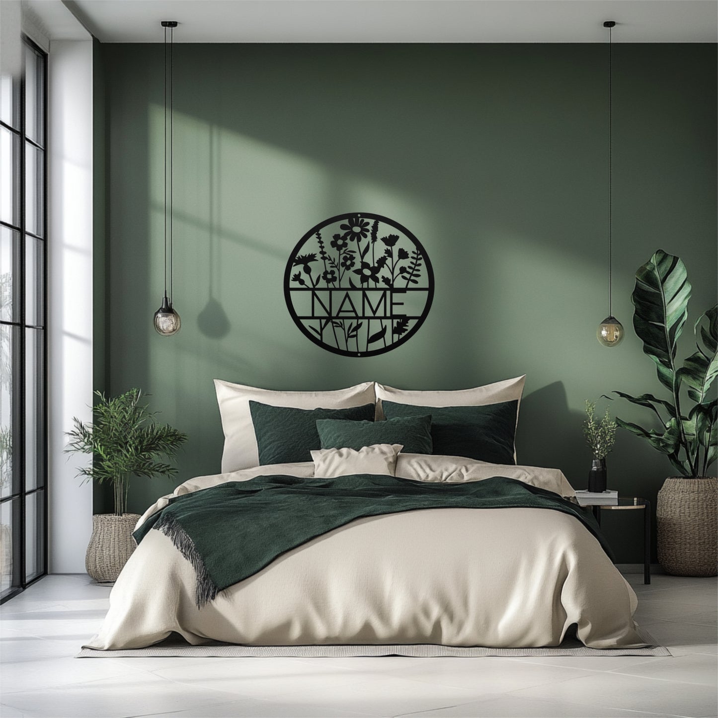 Wildflower Circle Name Sign