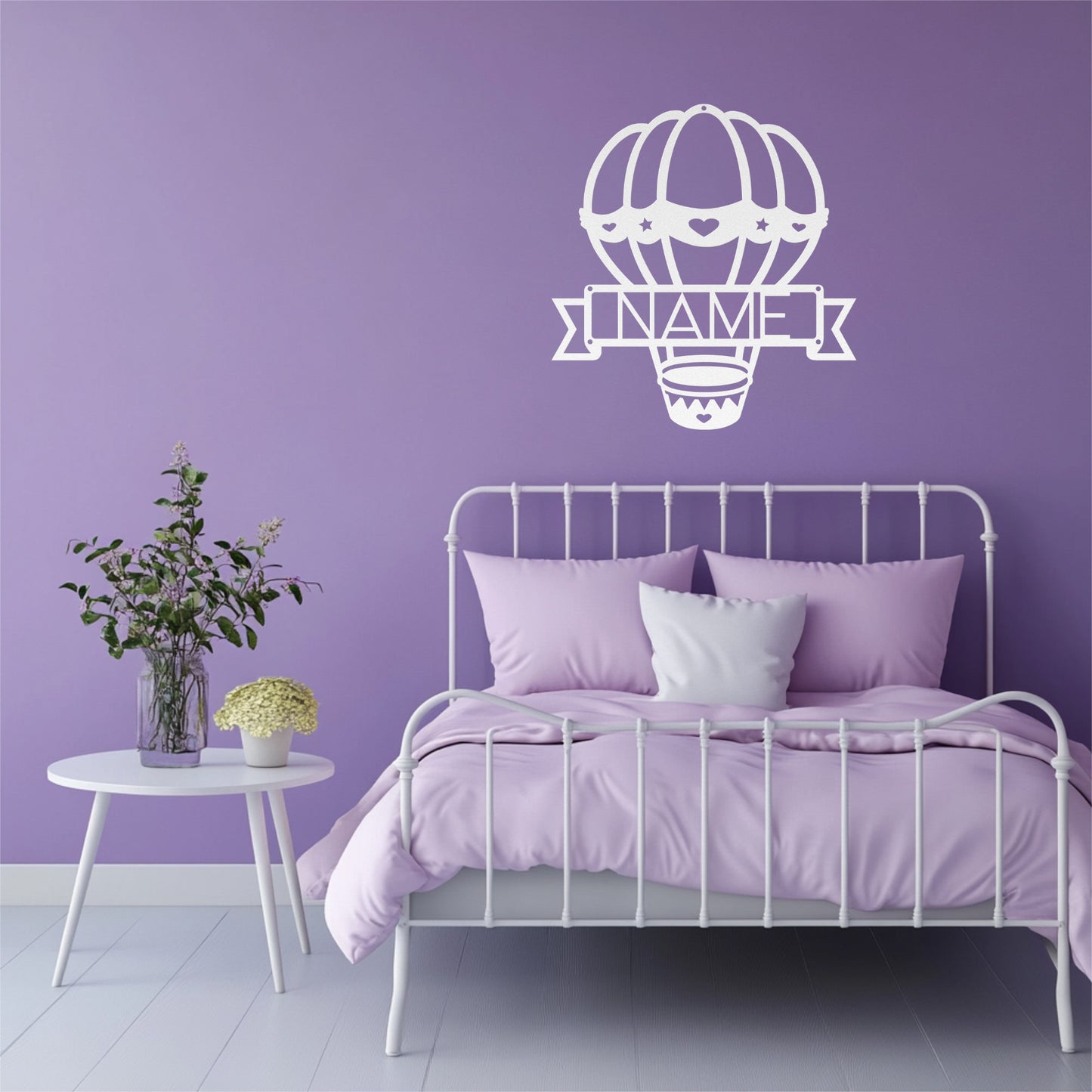 Hot Air Balloon Name Sign