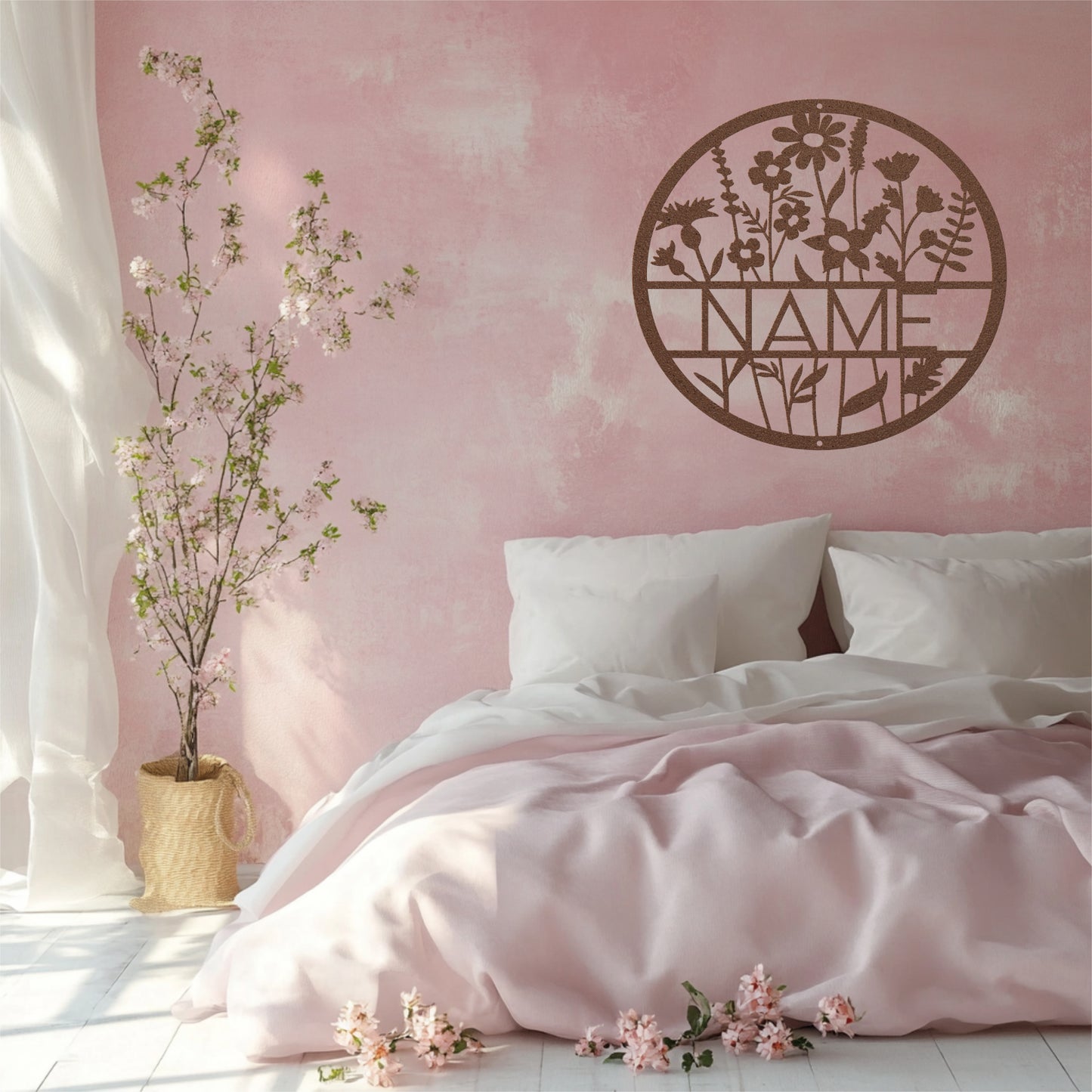 Wildflower Circle Name Sign