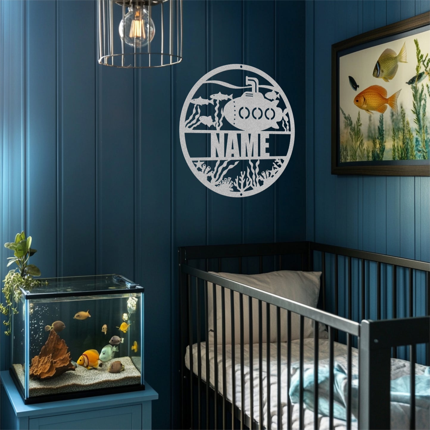 Submarine Circle Name Sign