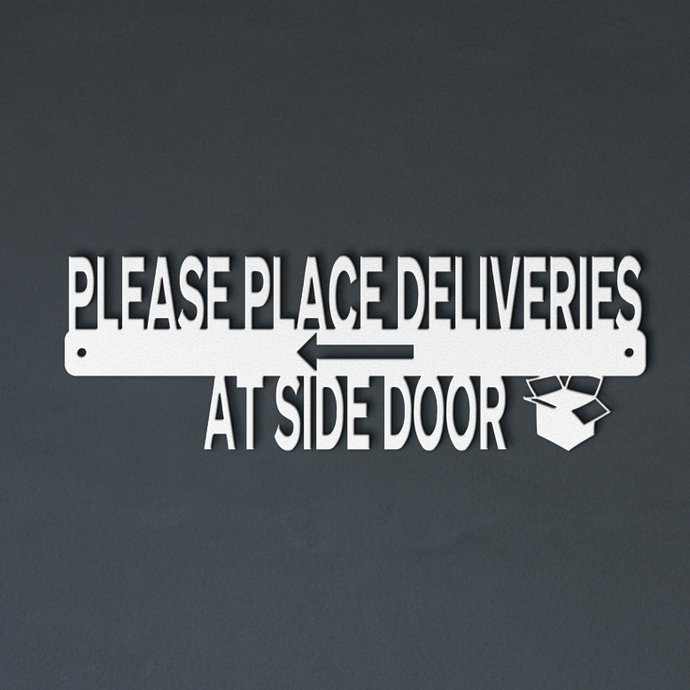 Side Delivery Sign