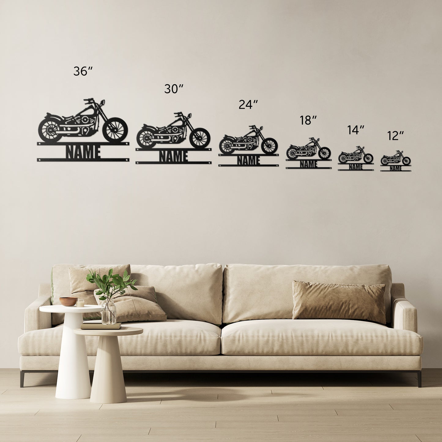 Motorcycle Name Sign