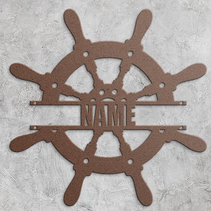 Ship Helm Name Sign