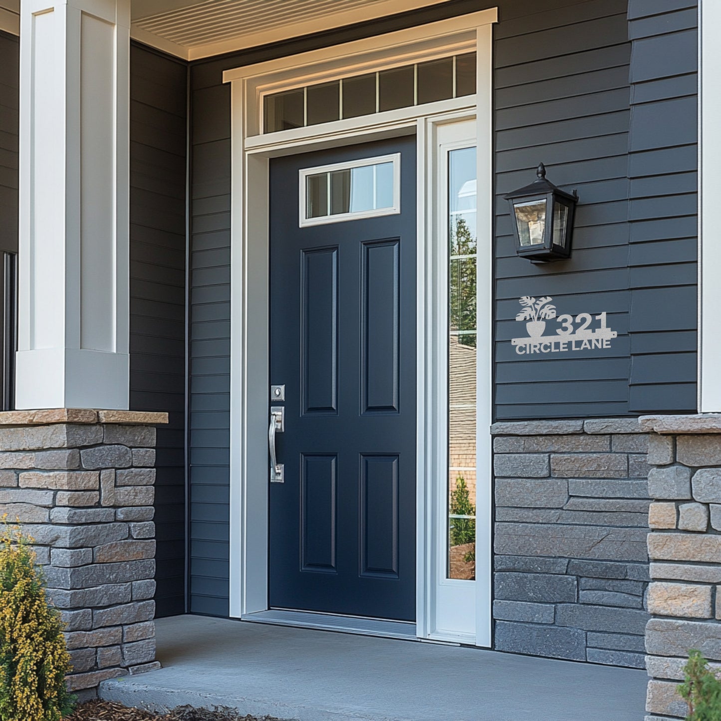 Monstera Address Sign