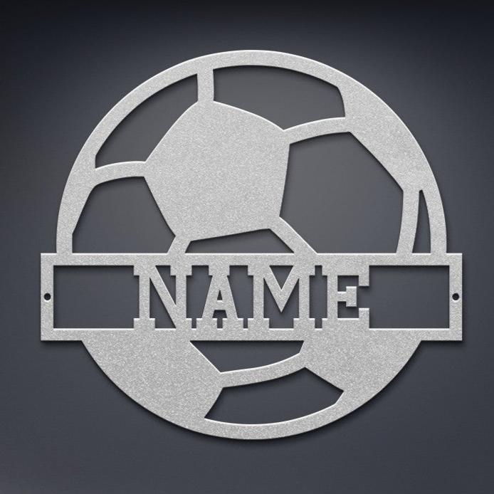 Soccer Ball Name Sign