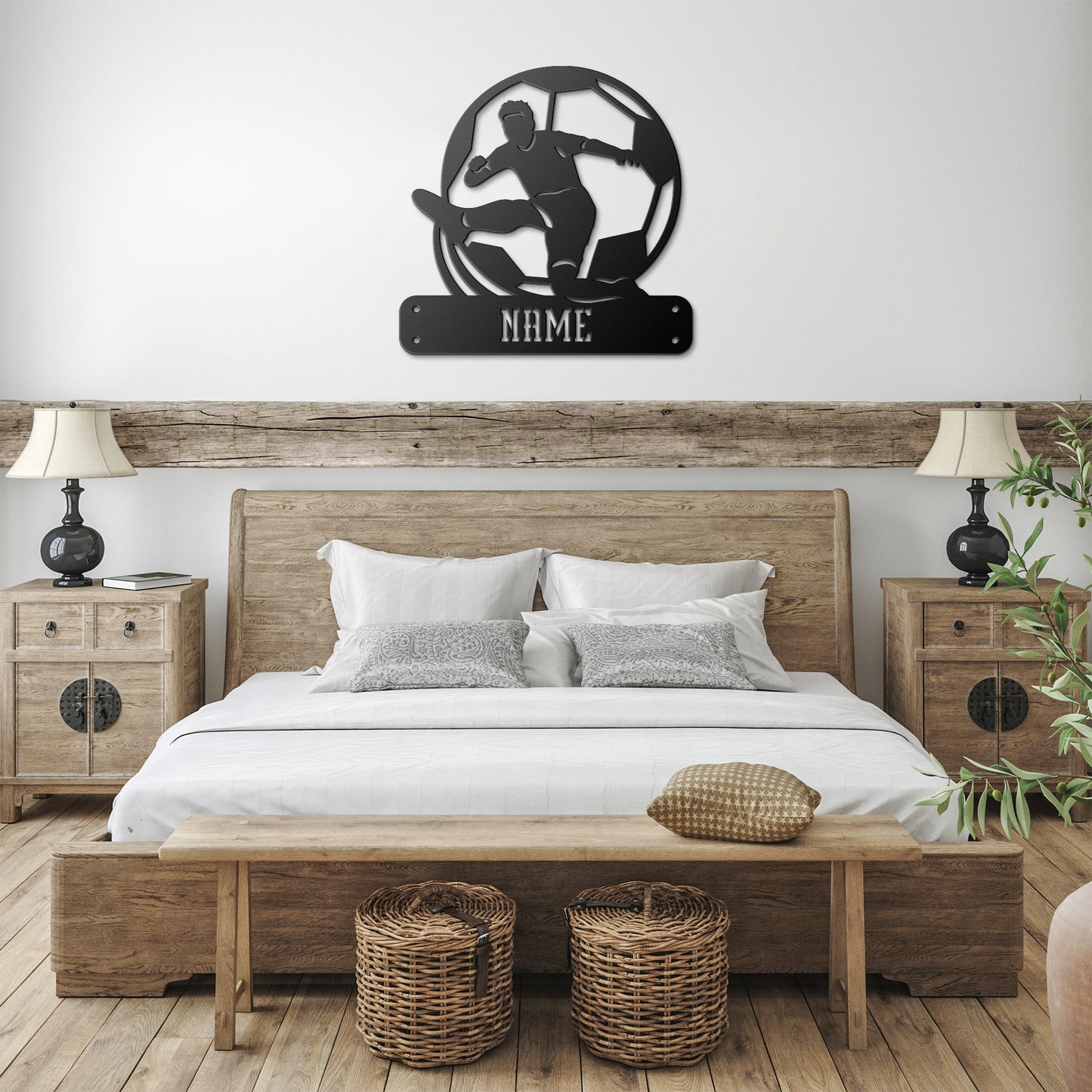 Soccer Player Name Sign