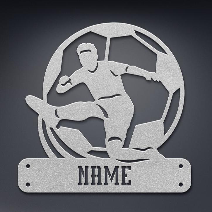 Soccer Player Name Sign