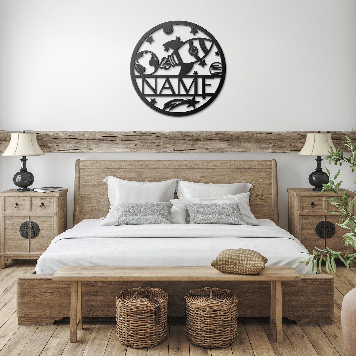 Space Circle Name Sign