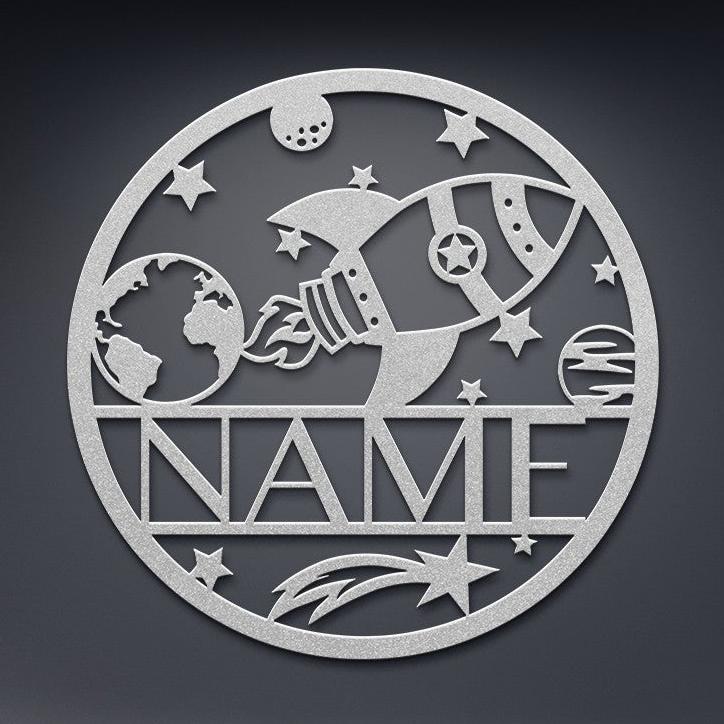Space Circle Name Sign