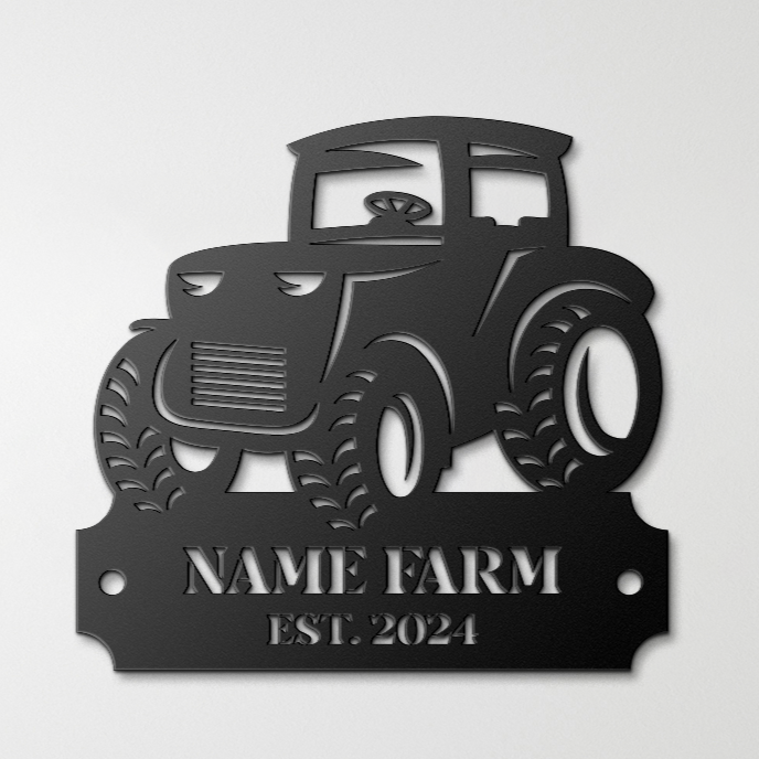 Tractor Farm Established Sign