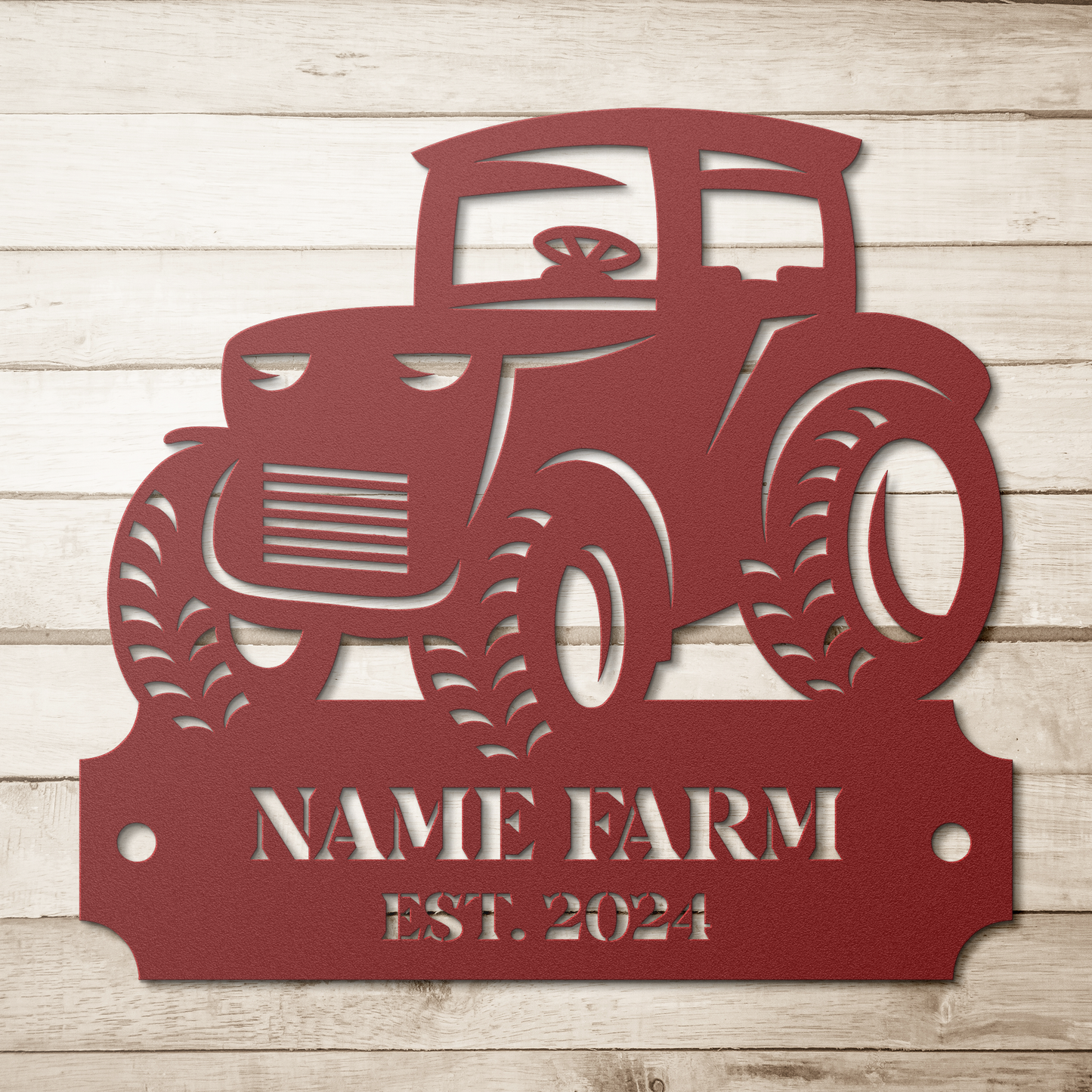 Tractor Farm Established Sign