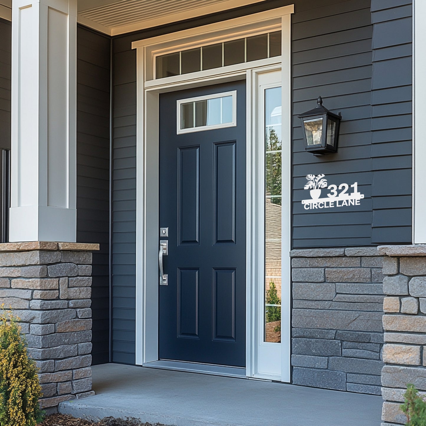 Monstera Address Sign