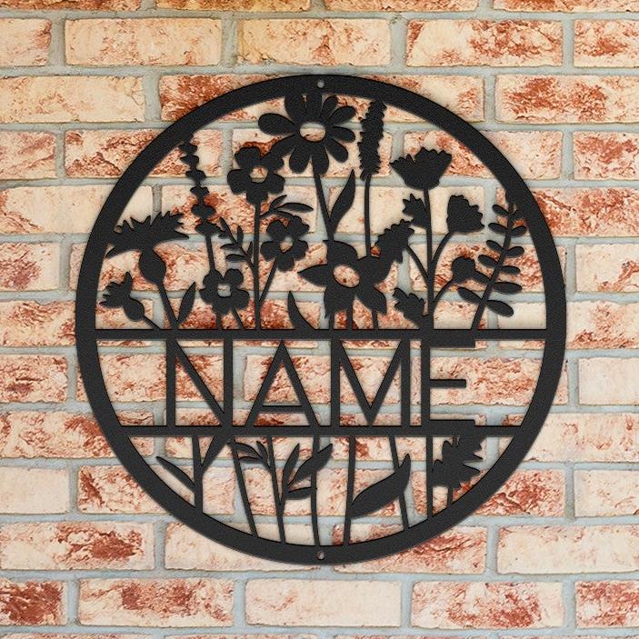 Wildflower Circle Name Sign