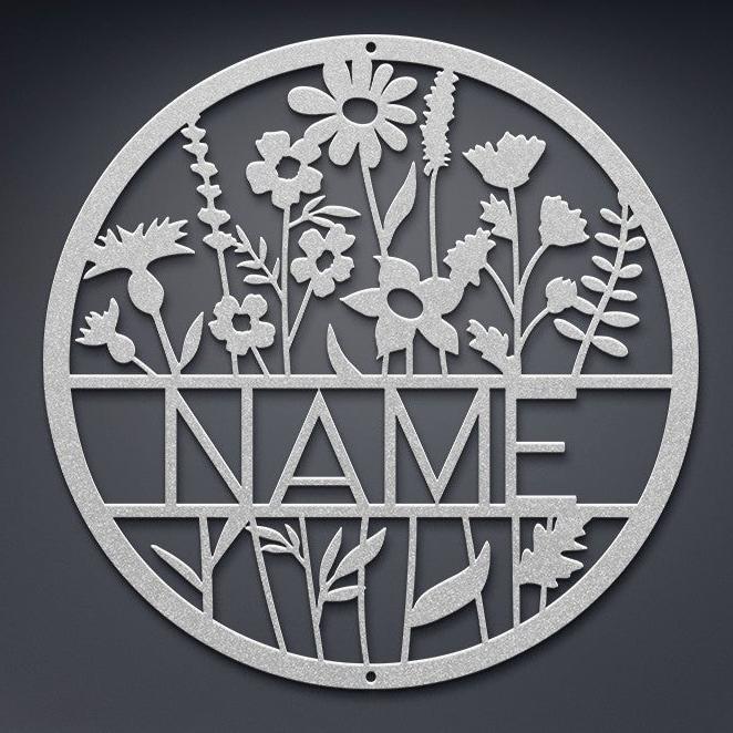 Wildflower Circle Name Sign