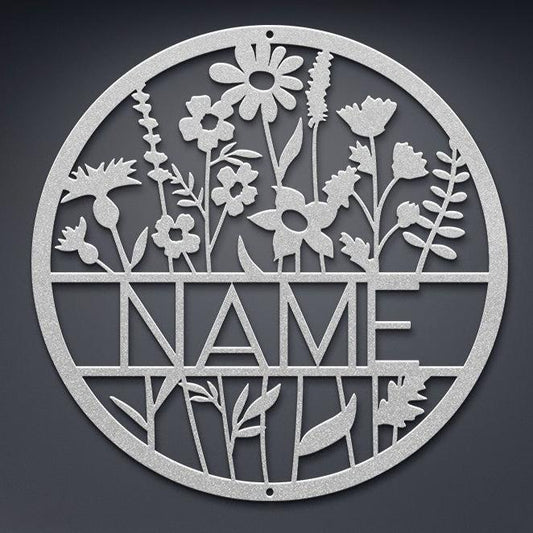 Wildflower Circle Name Sign