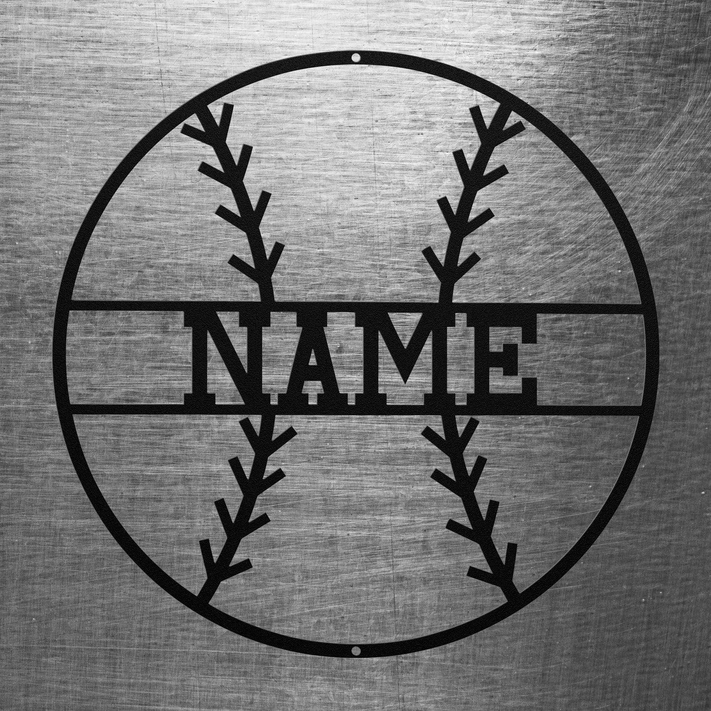 Baseball Name Sign