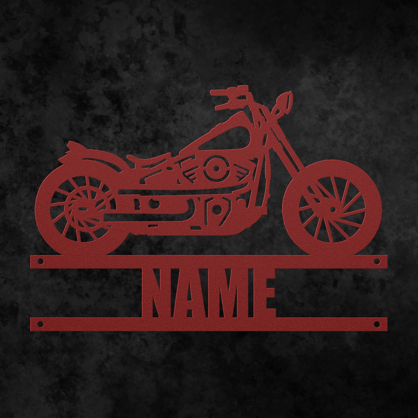 Motorcycle Name Sign