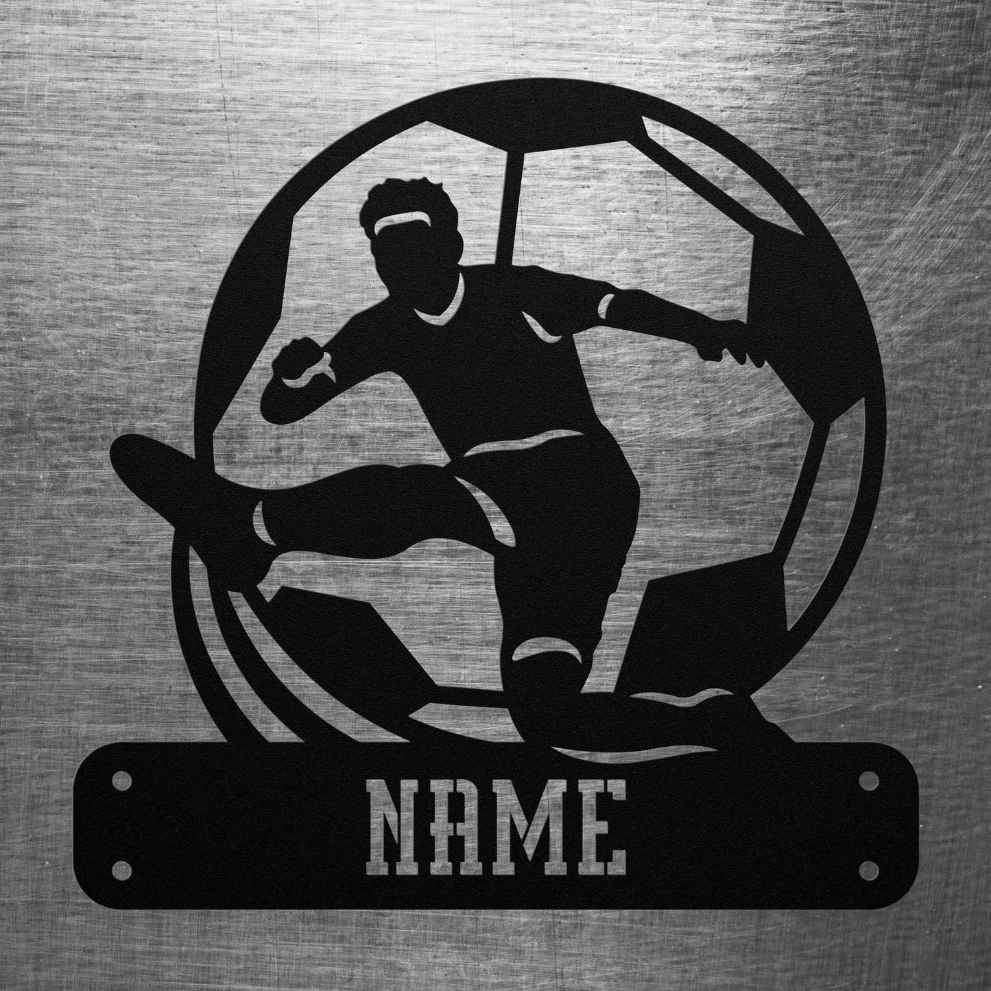 Soccer Player Name Sign