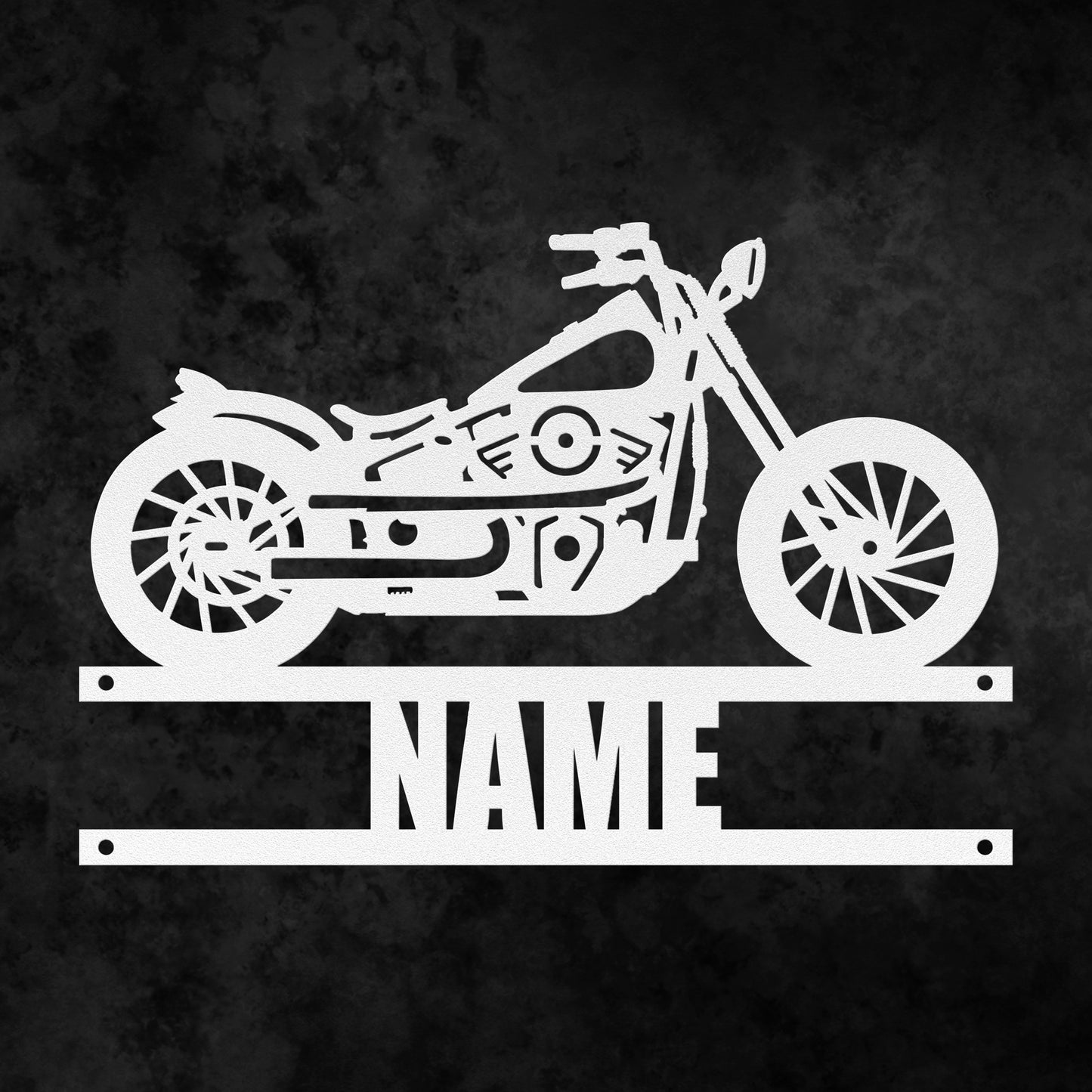 Motorcycle Name Sign