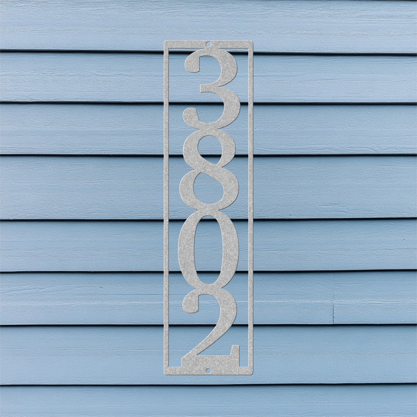 Vertical Number Address Sign