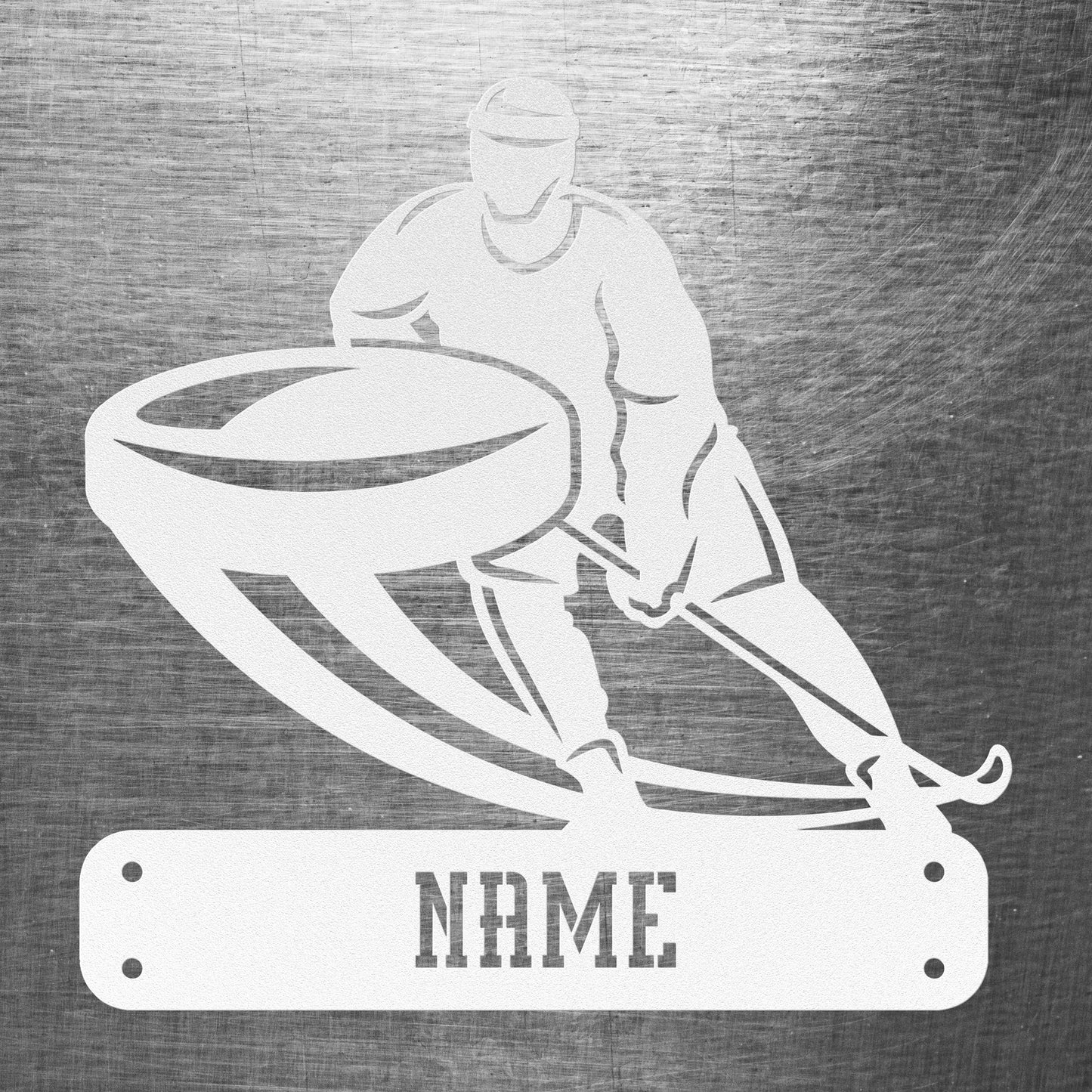 Hockey Player Name Sign