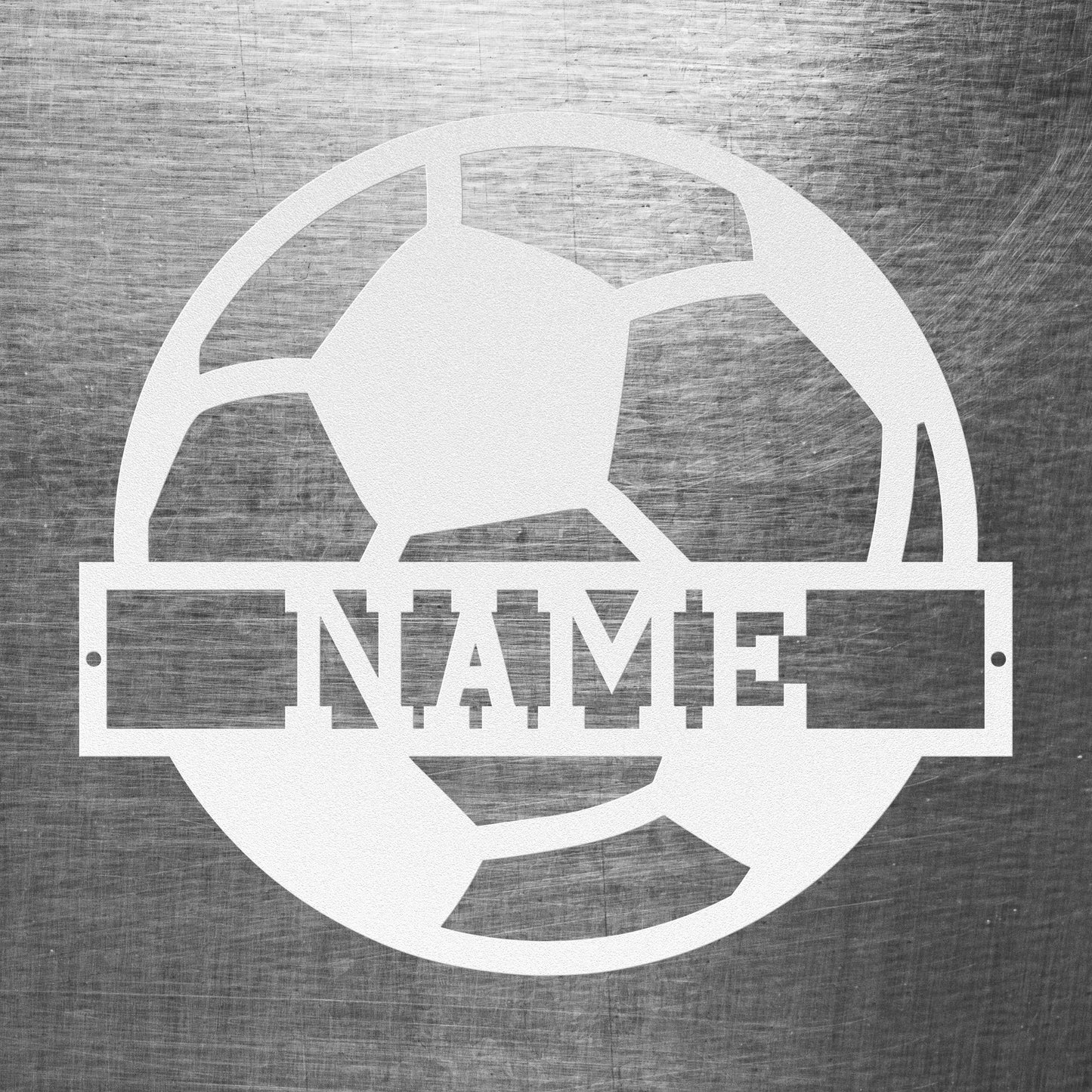 Soccer Ball Name Sign