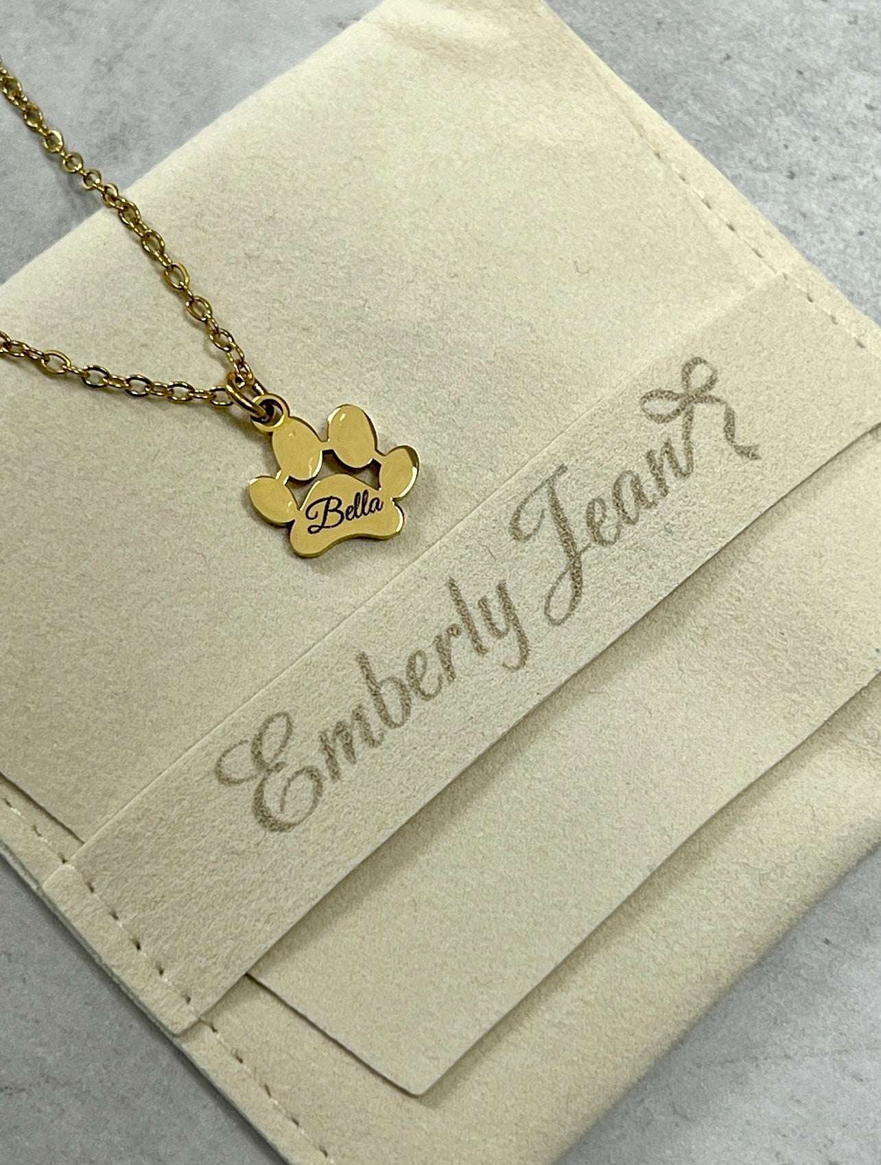 Paw Print Charm Necklace