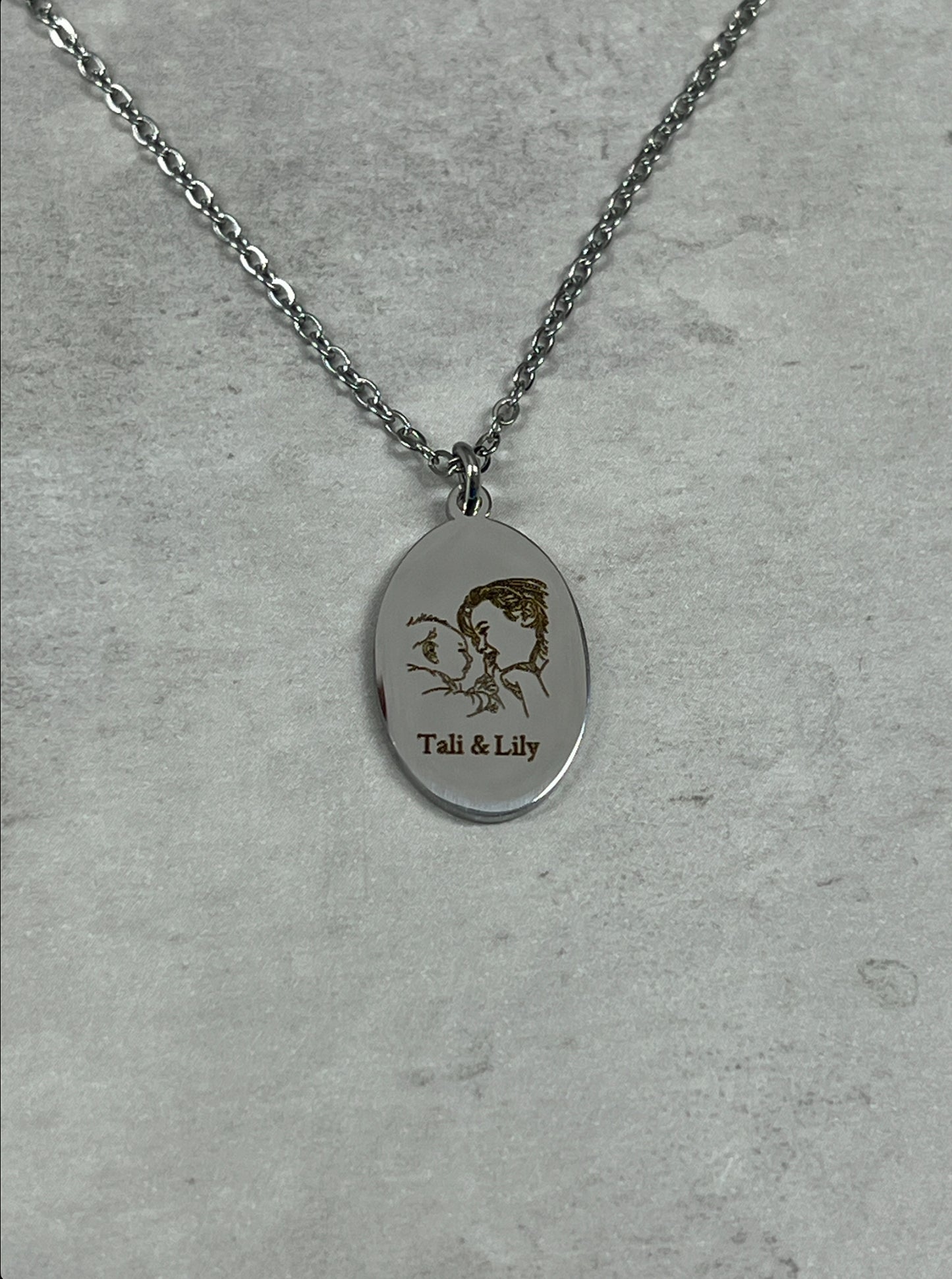 Oval Pendant Necklace