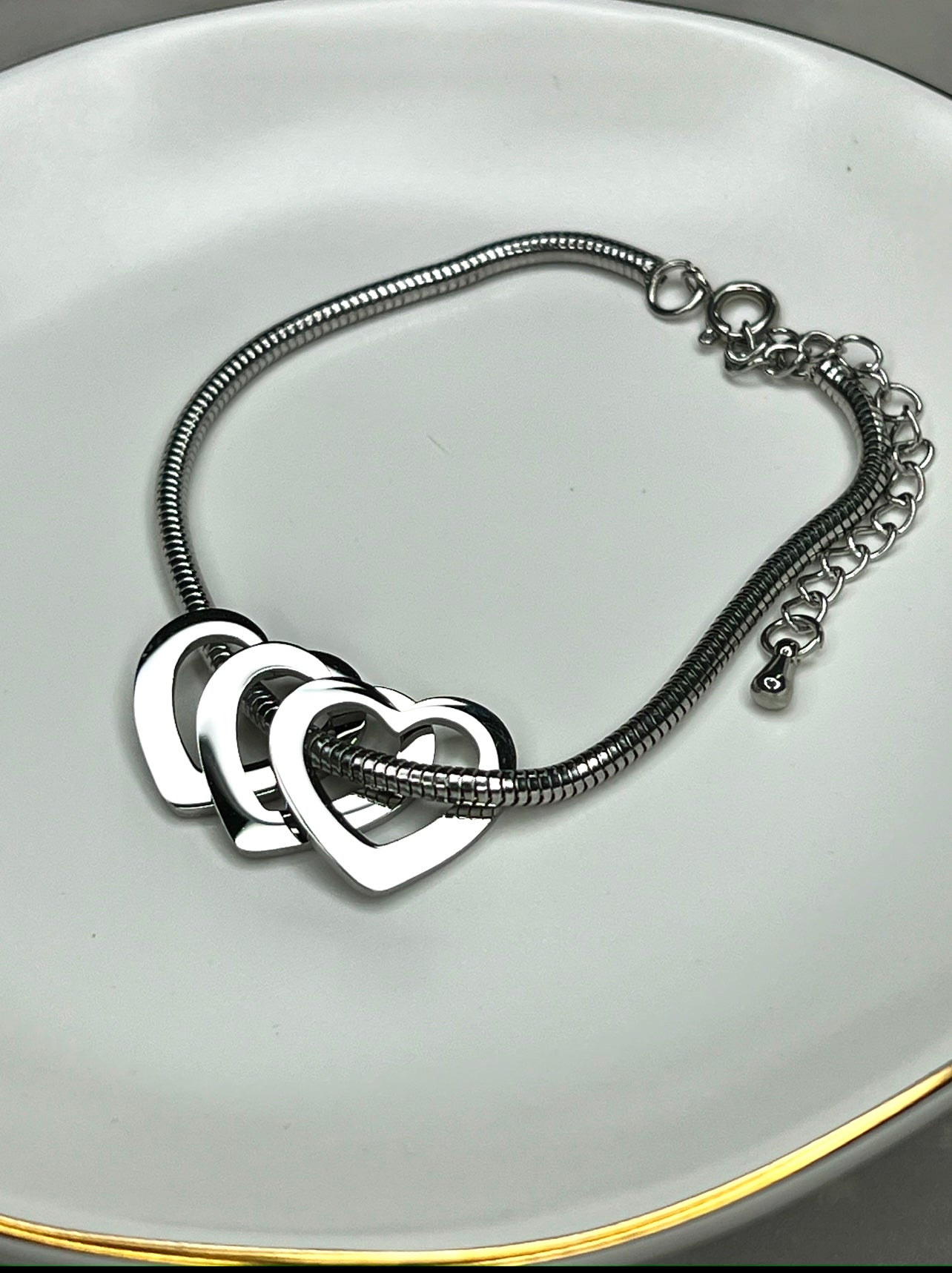 Heart Charm Bracelet
