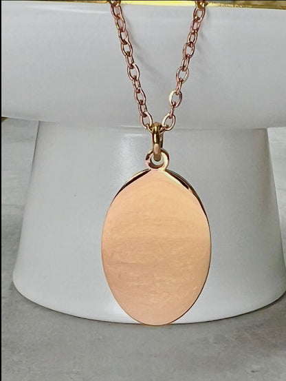 Oval Pendant Necklace