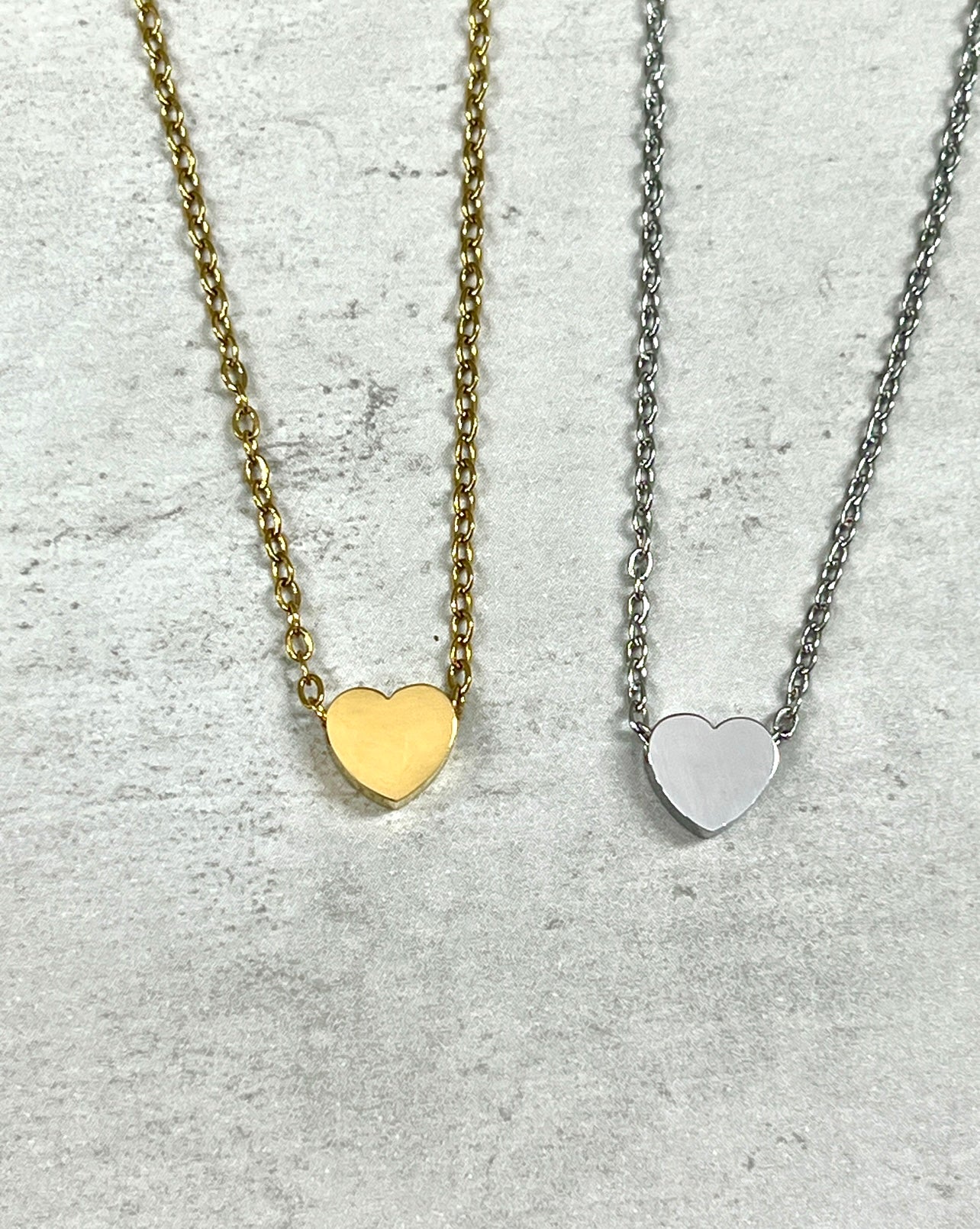 Minimalist Heart Charm Necklace