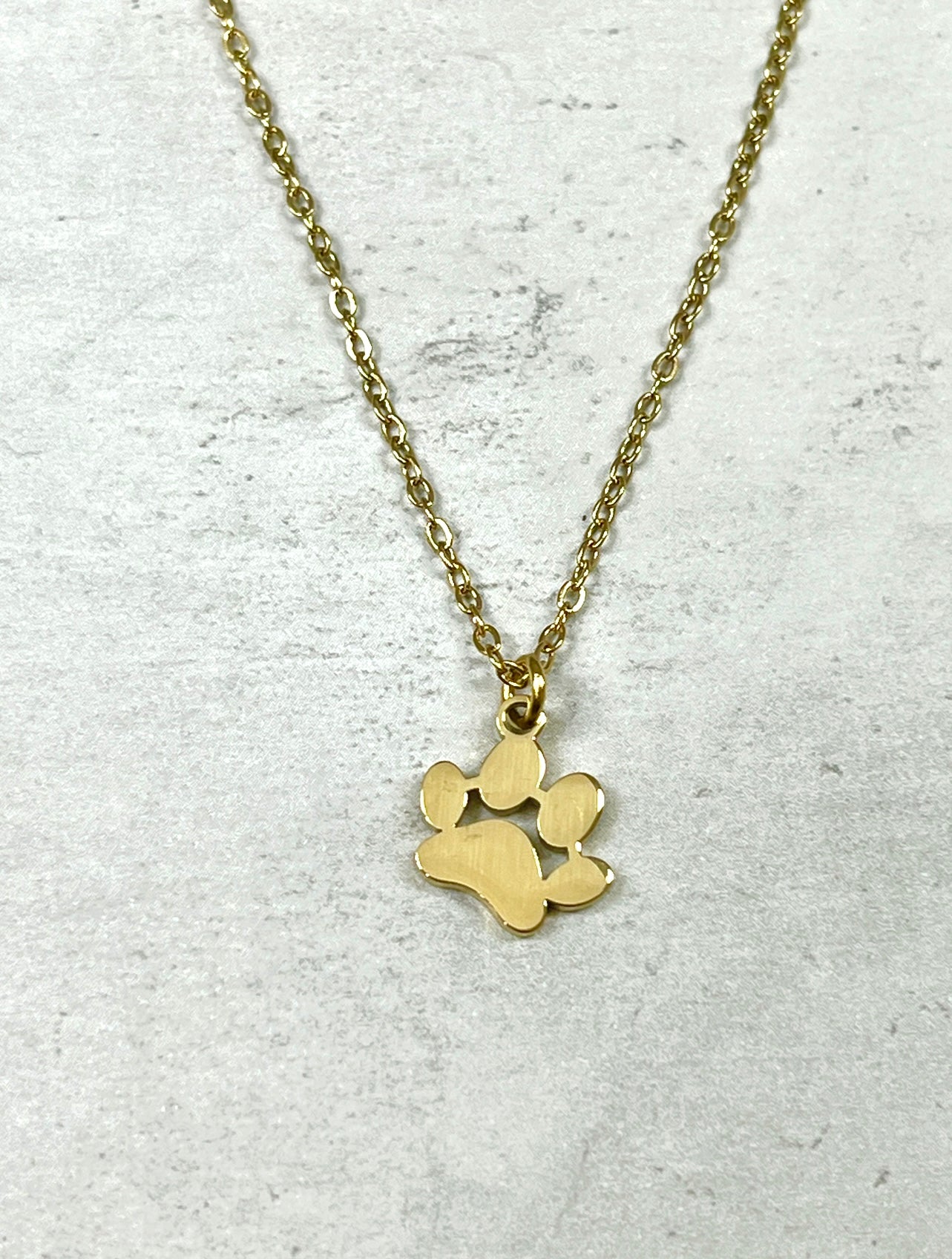 Paw Print Charm Necklace