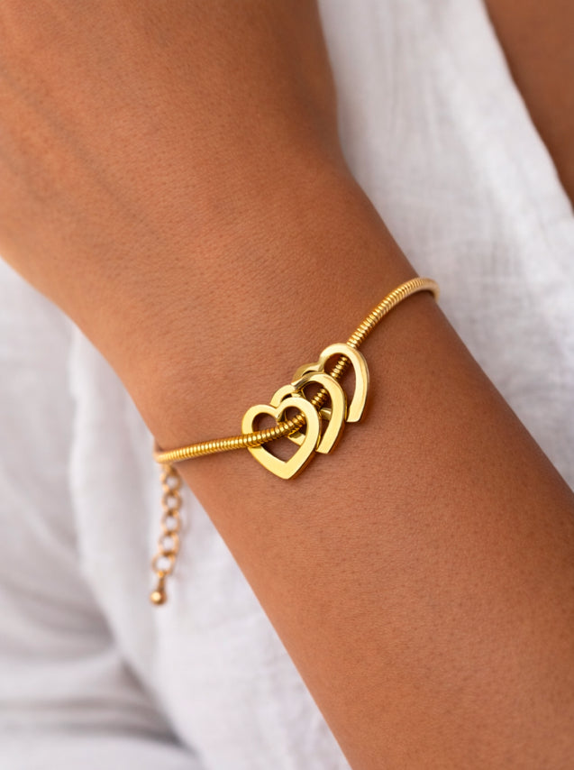 Heart Charm Bracelet