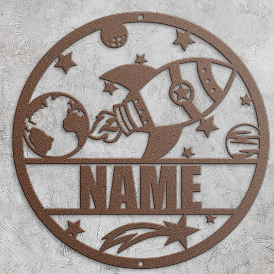 Space Circle Name Sign