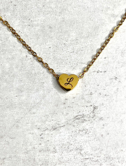 Minimalist Heart Charm Necklace