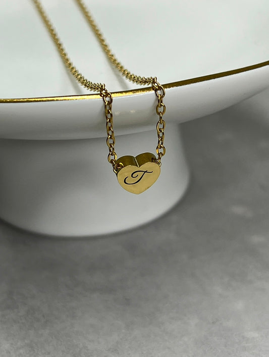 Minimalist Heart Charm Necklace
