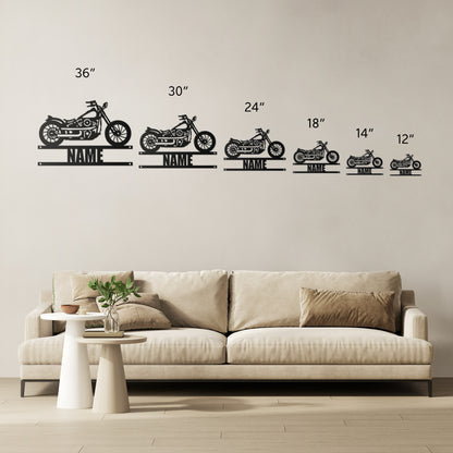 Motorcycle Name Sign