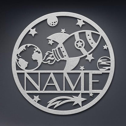 Space Circle Name Sign